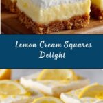 Zesty Lemon Cream Squares Recipe