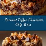 Coconut Toffee Chocolate Chip Cookie Bars Recipe