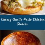 Cheesy Garlic Pesto Chicken Sliders Recipe