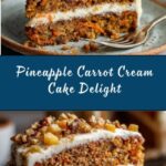 Pineapple Carrot Cream Cake Recipe