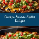 Cheesy Chicken Burrito Skillet Recipe
