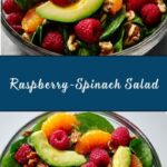 Raspberry-Spinach Salad with Avocado & Walnuts Recipe