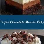 Triple Chocolate Mousse Cake Recipe