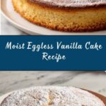 Eggless Vanilla Cake Recipe
