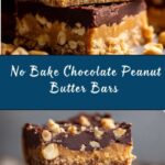 No Bake Chocolate Peanut Butter Protein Bars Recipe