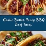 Garlic Butter Honey BBQ Beef Tacos Recipe