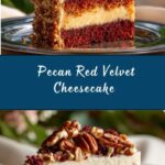 Pecan Red Velvet Cheesecake Recipe