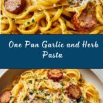 One Pan Garlic and Herb Pasta Recipe