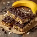 Dark Chocolate Greek Yogurt Banana Snack Bars Recipe