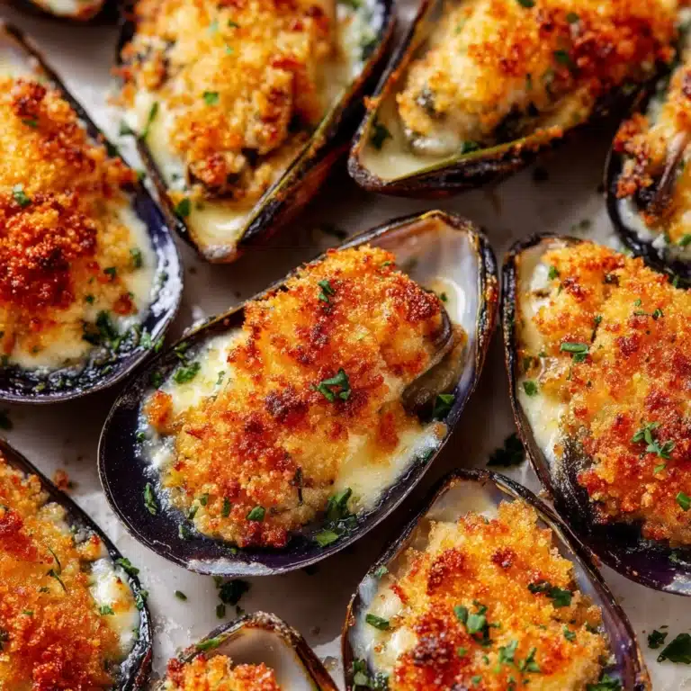 Stuffed Baked Mussels Recipe
