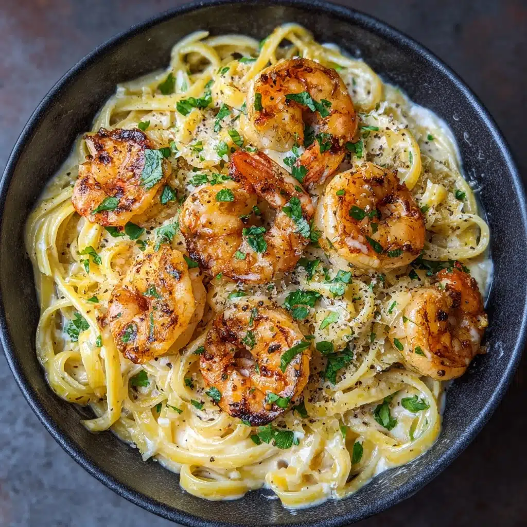 Creamy Tuscan Shrimp Linguine Recipe