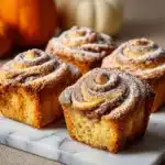 Mini Pumpkin Bread with Cinnamon Swirl Recipe