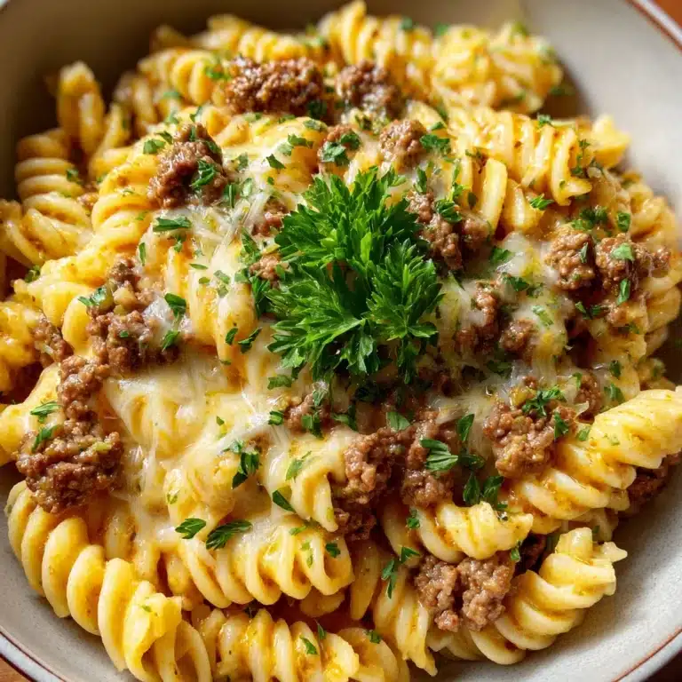 Cheesy Sloppy Cheeseburger Pasta Delight Recipe
