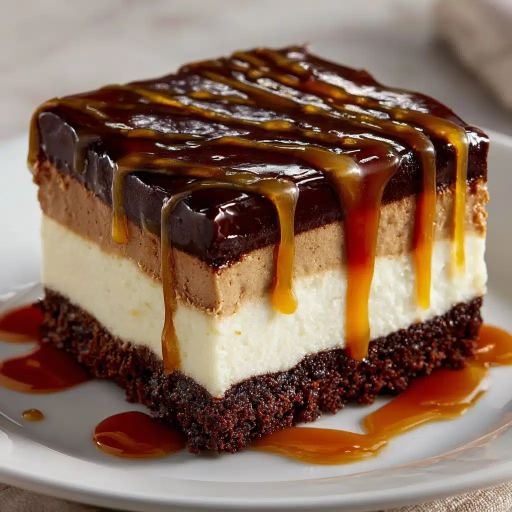 Caramel Brownie Cheesecake Recipe - Recipe Image