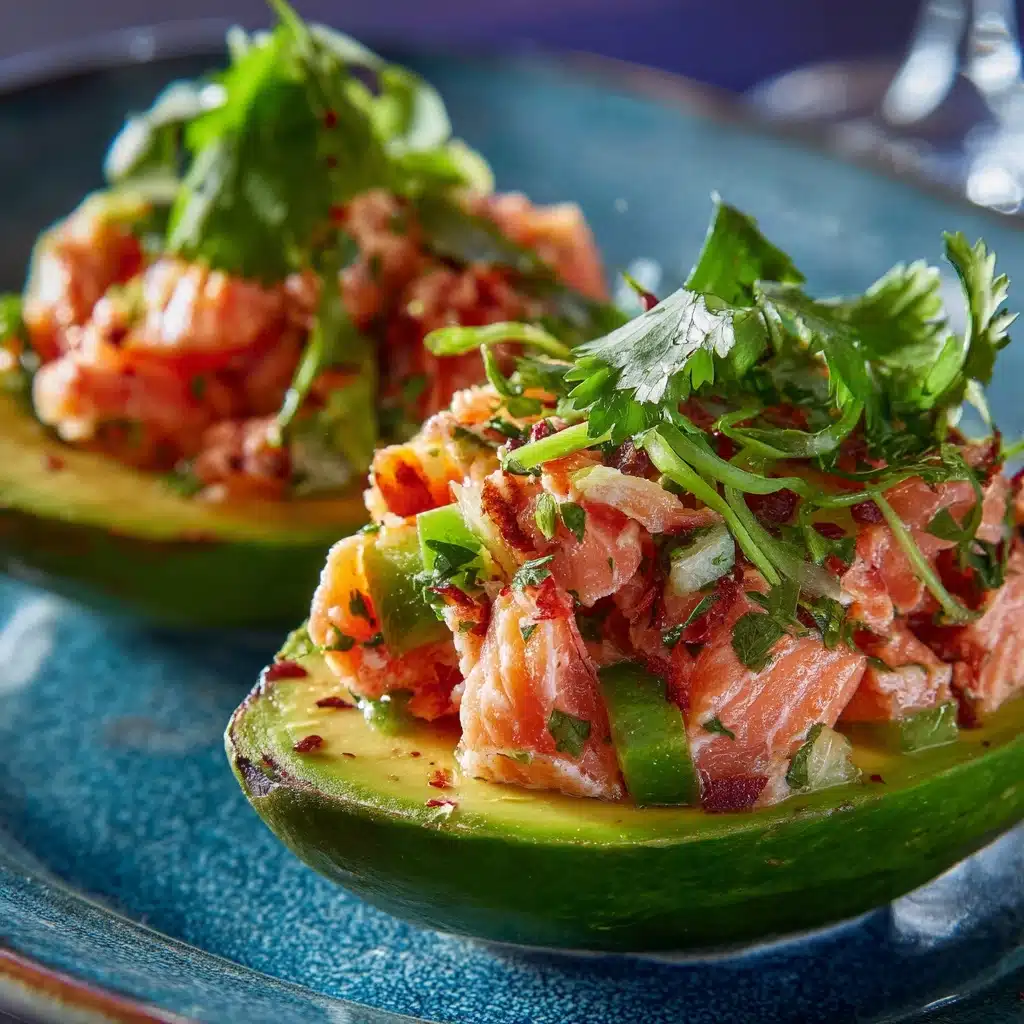Salmon-Stuffed Avocados Recipe - Recipe Image