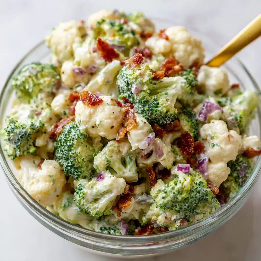 Broccoli Cauliflower Salad Recipe - Recipe Image