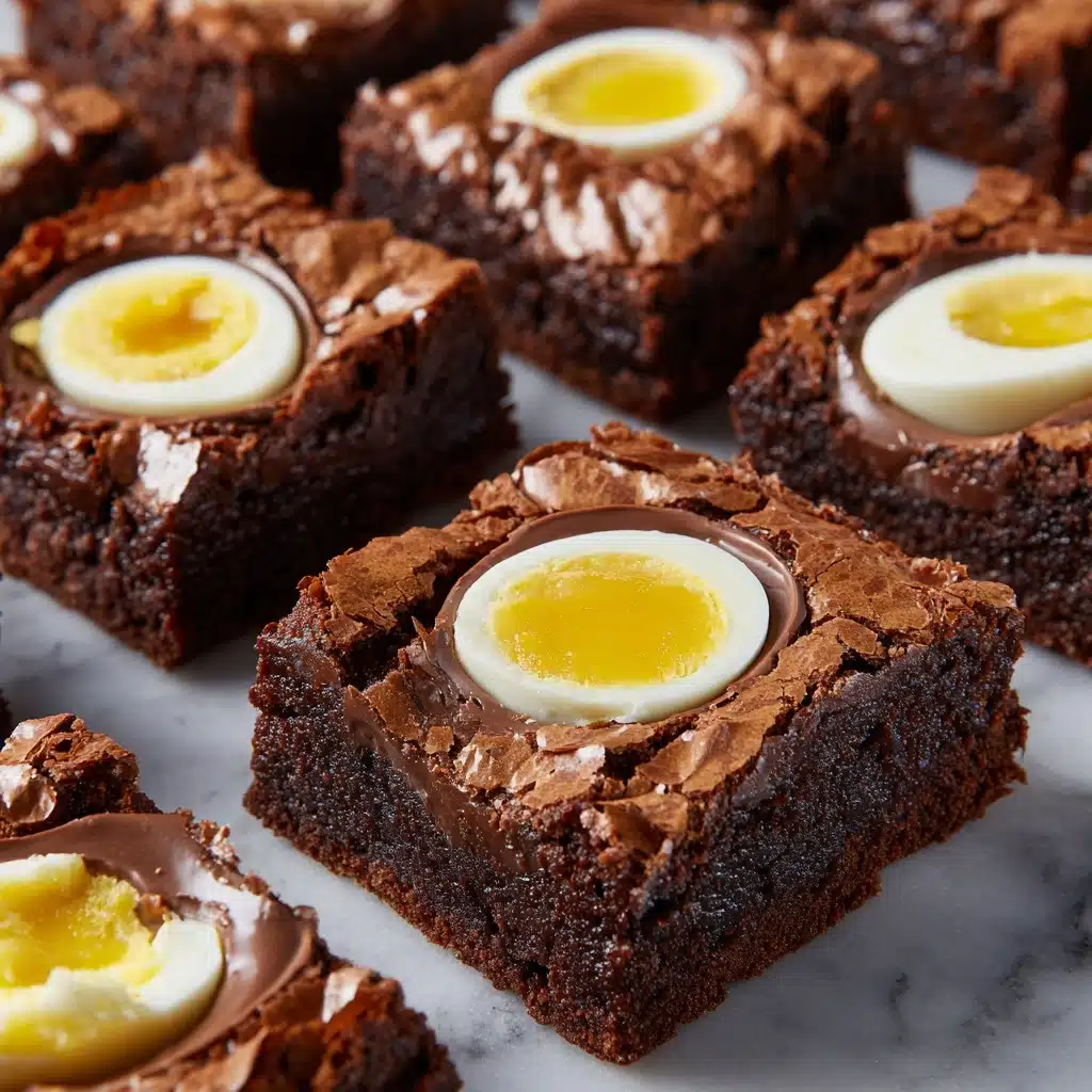 Cadbury Creme Egg Chocolate Brownies Recipe - Recipe Image