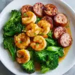 Honey Garlic Shrimp, Sausage & Broccoli Recipe