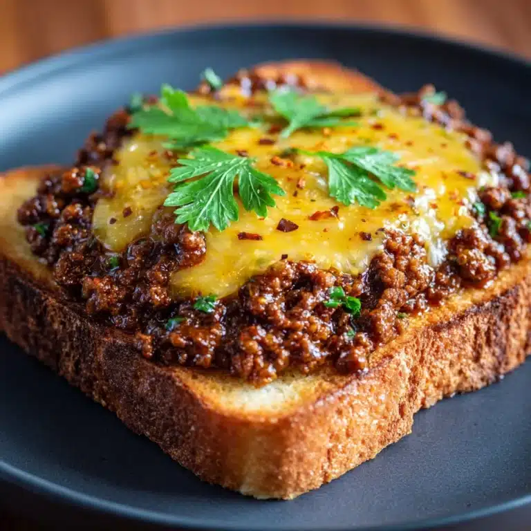 Cheesy Sloppy Joe Toast Recipe