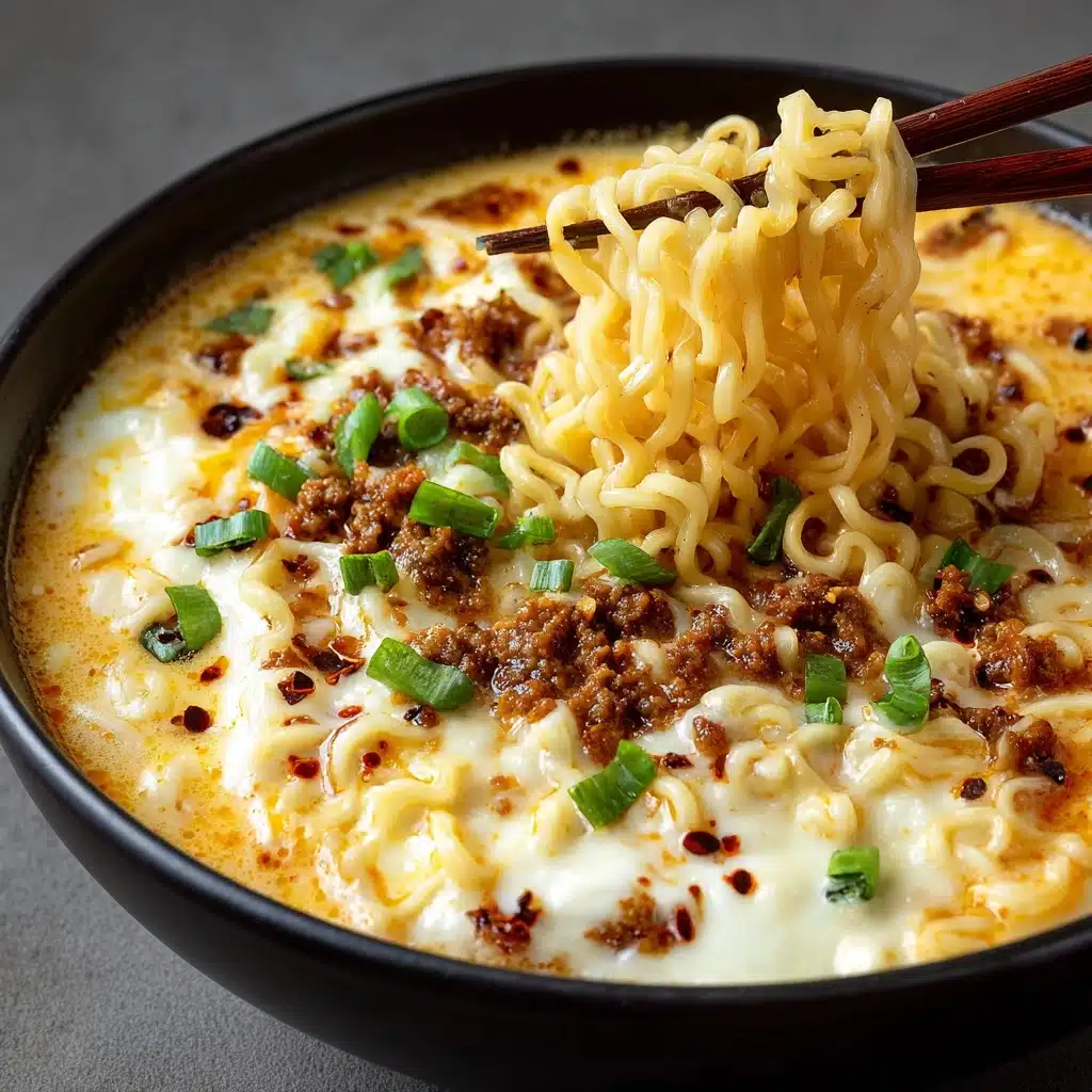 Spicy Cabbage Ramen with Cheese Recipe - Recipe Image