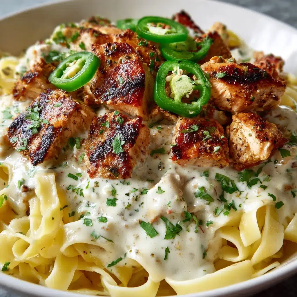 Creamy Jalapeño Popper Chicken Spaghetti Recipe - Recipe Image