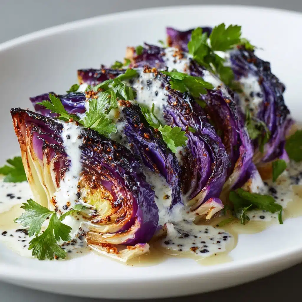 Roasted Cabbage with Creamy Yogurt Sauce Recipe