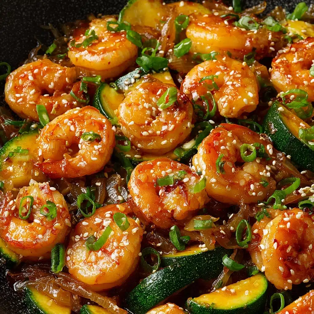 Shrimp and Zucchini Stir Fry with Homemade Teriyaki Recipe - Recipe Image