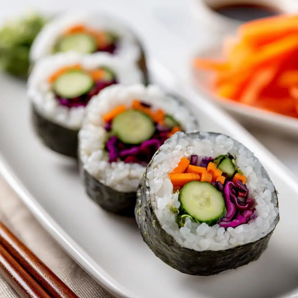 Stuffed Cucumber Veggie Sushi Recipe