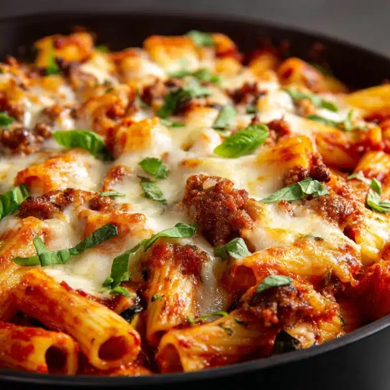 Baked Rigatoni Fra Diavolo with Sausage and Zucchini Recipe