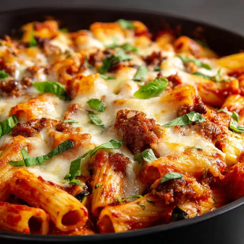 Baked Rigatoni Fra Diavolo with Sausage and Zucchini Recipe