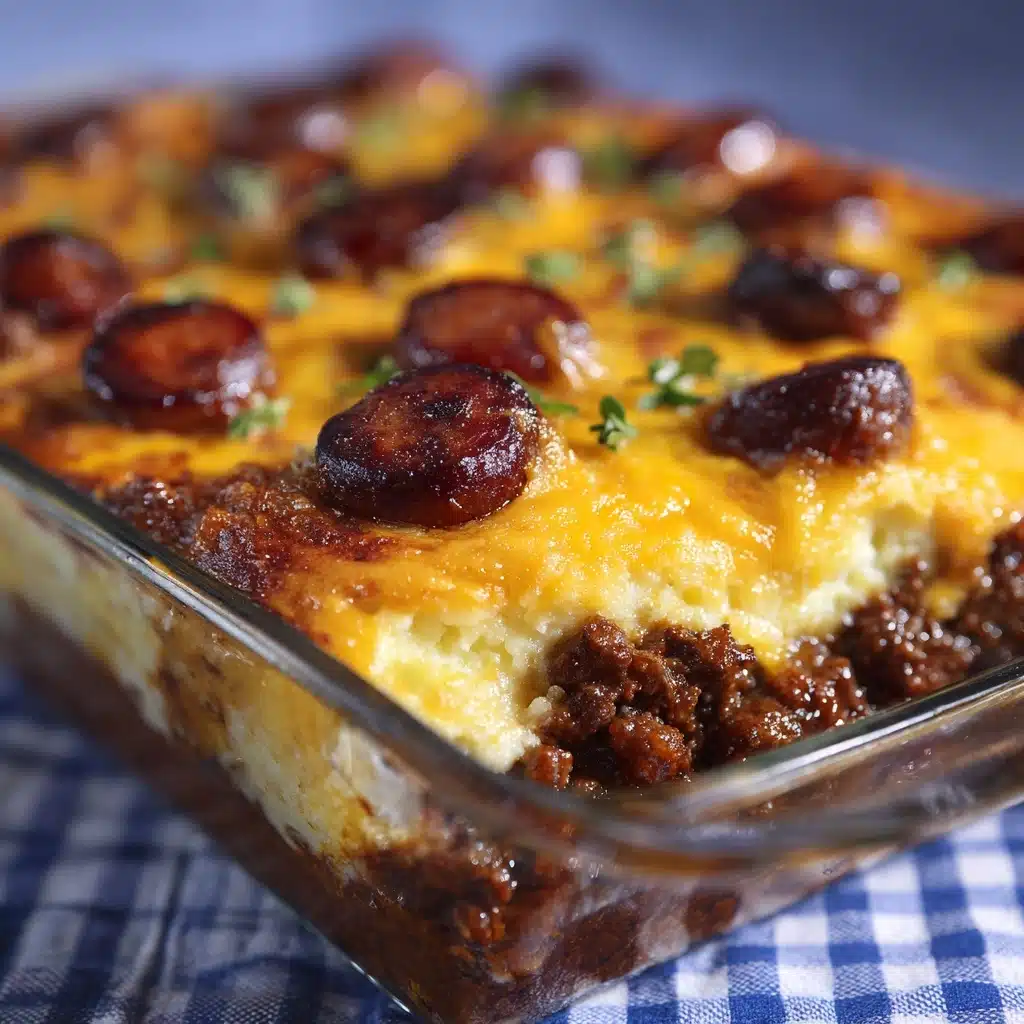 Chili Cheese Dog Casserole Recipe - Recipe Image