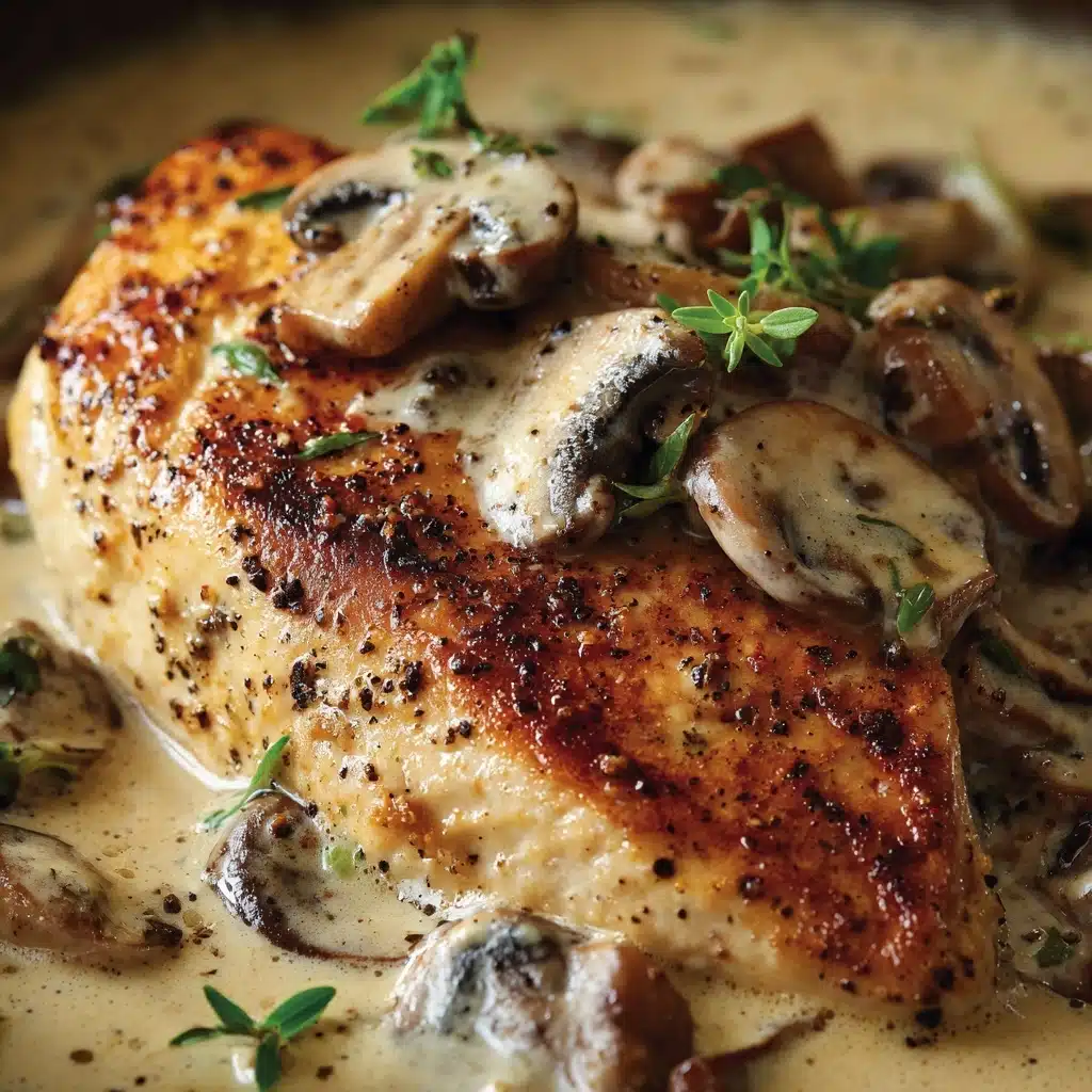 Creamy Chicken Stroganoff with Egg Noodles Recipe - Recipe Image