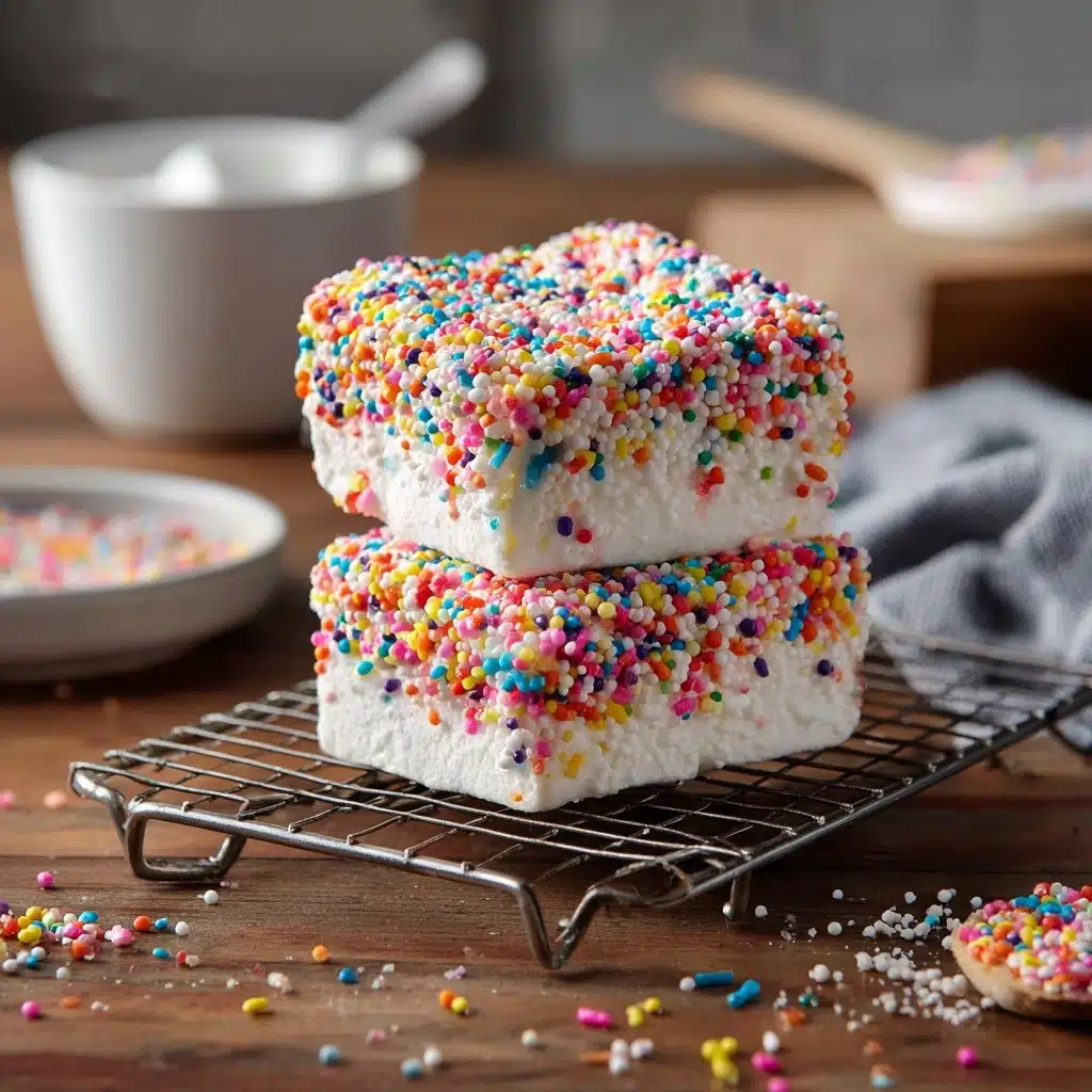 Fairy Bread Lamingtons Recipe - Recipe Image