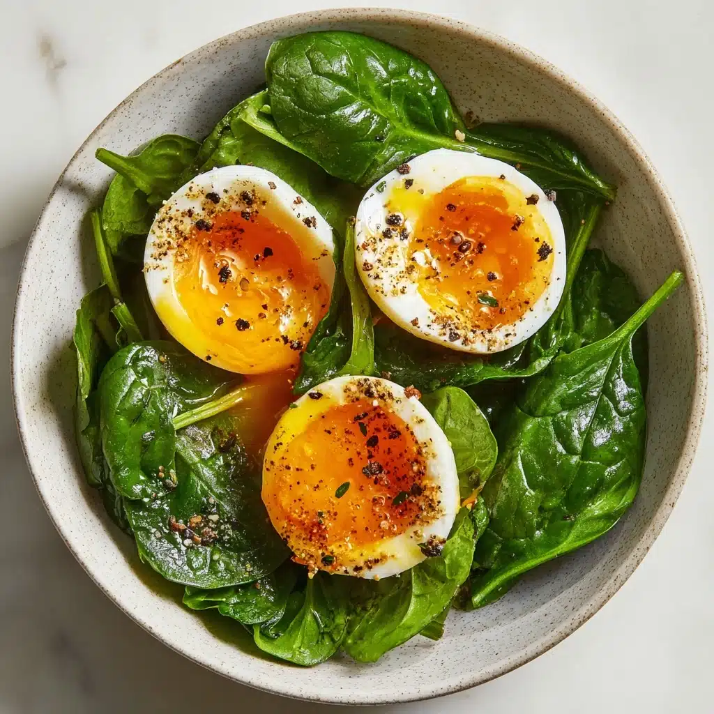 Hard-Boiled Egg Spinach Breakfast Recipe - Recipe Image
