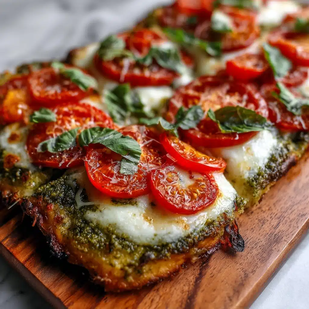 Pesto Flatbread Pizza Recipe - Recipe Image