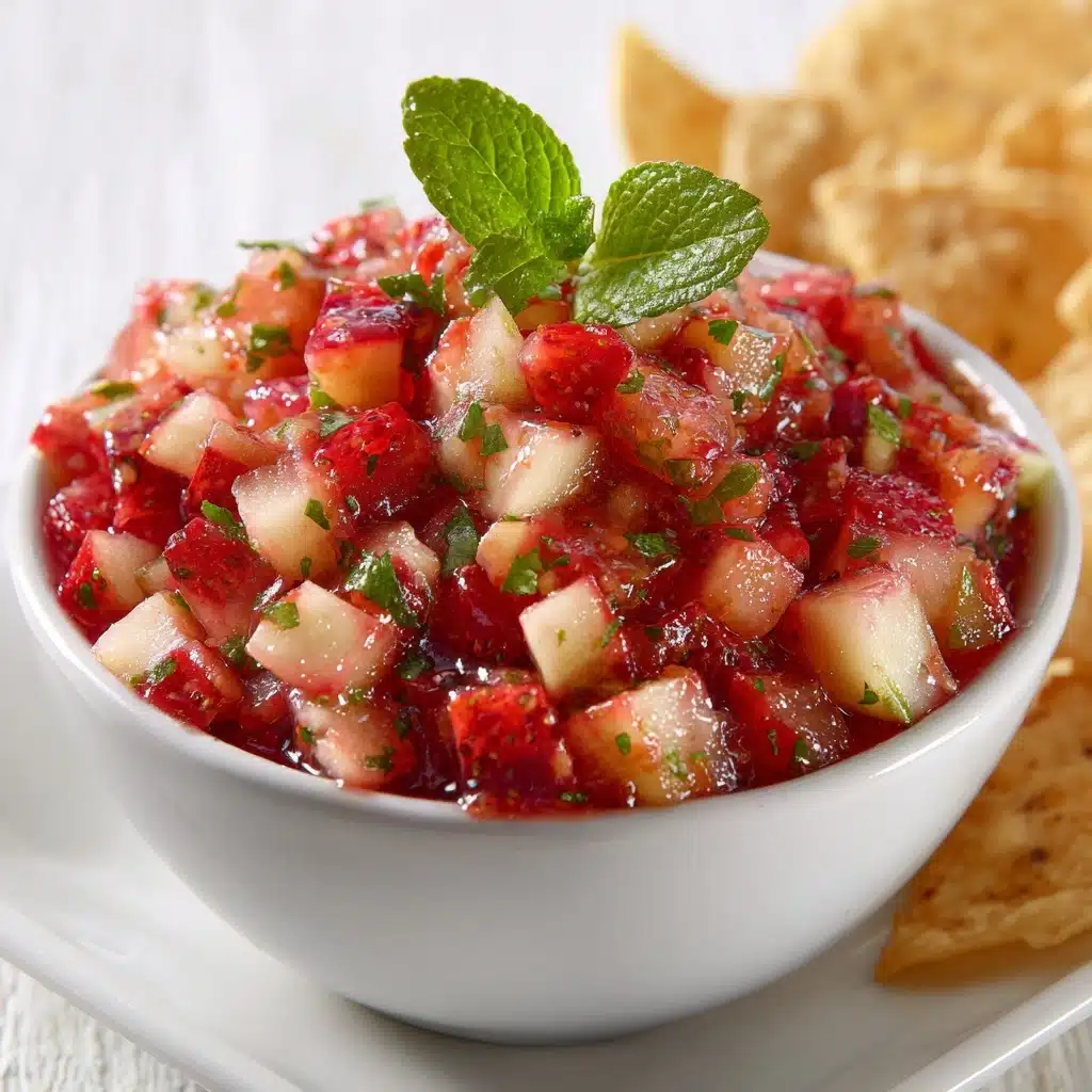 Strawberry Salsa with Cinnamon Chips Recipe - Recipe Image
