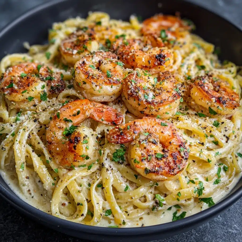 Creamy Tuscan Shrimp Linguine Recipe - Recipe Image