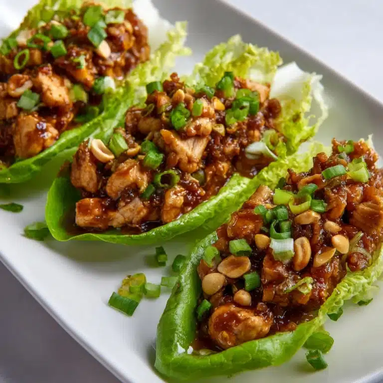 Cashew Chicken Lettuce Wraps Recipe