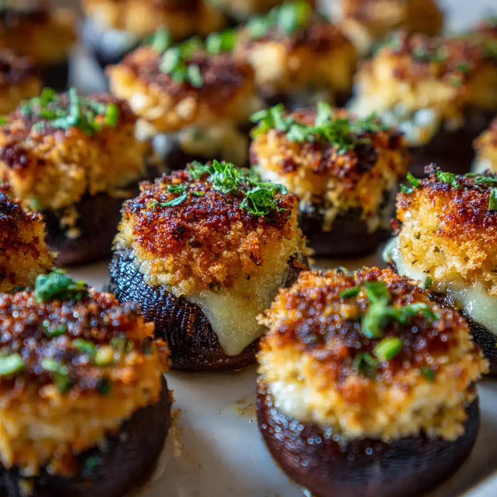 Caramelized Onion & Gruyère Stuffed Mushrooms Recipe - Recipe Image
