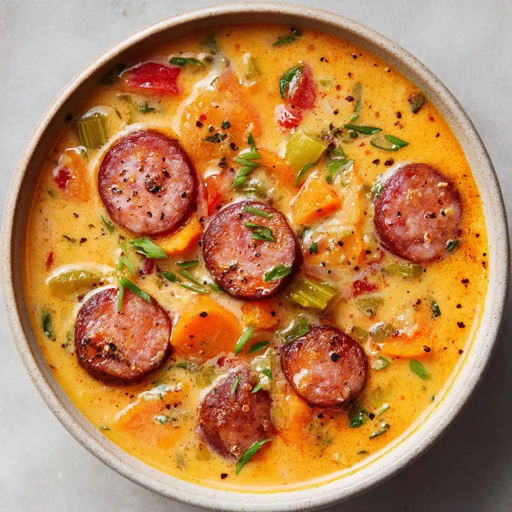 Cheesy Rotel Soup with Smoked Sausage Recipe - Recipe Image