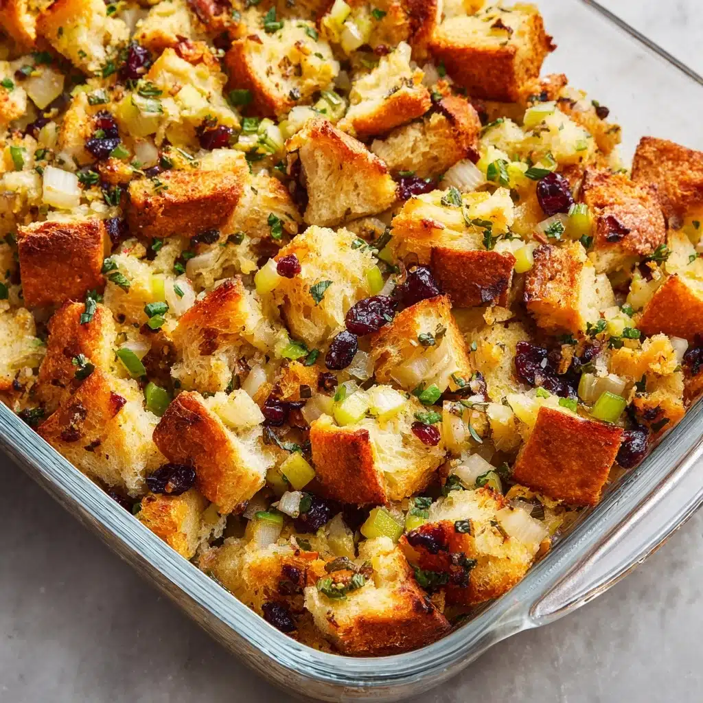 Sausage, Apple, and Cranberry Stuffing Recipe - Recipe Image