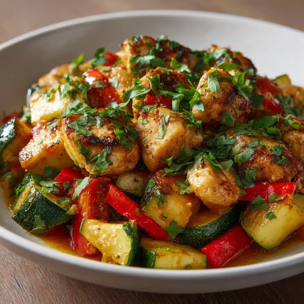 Tex-Mex Chicken and Zucchini Recipe - Recipe Image