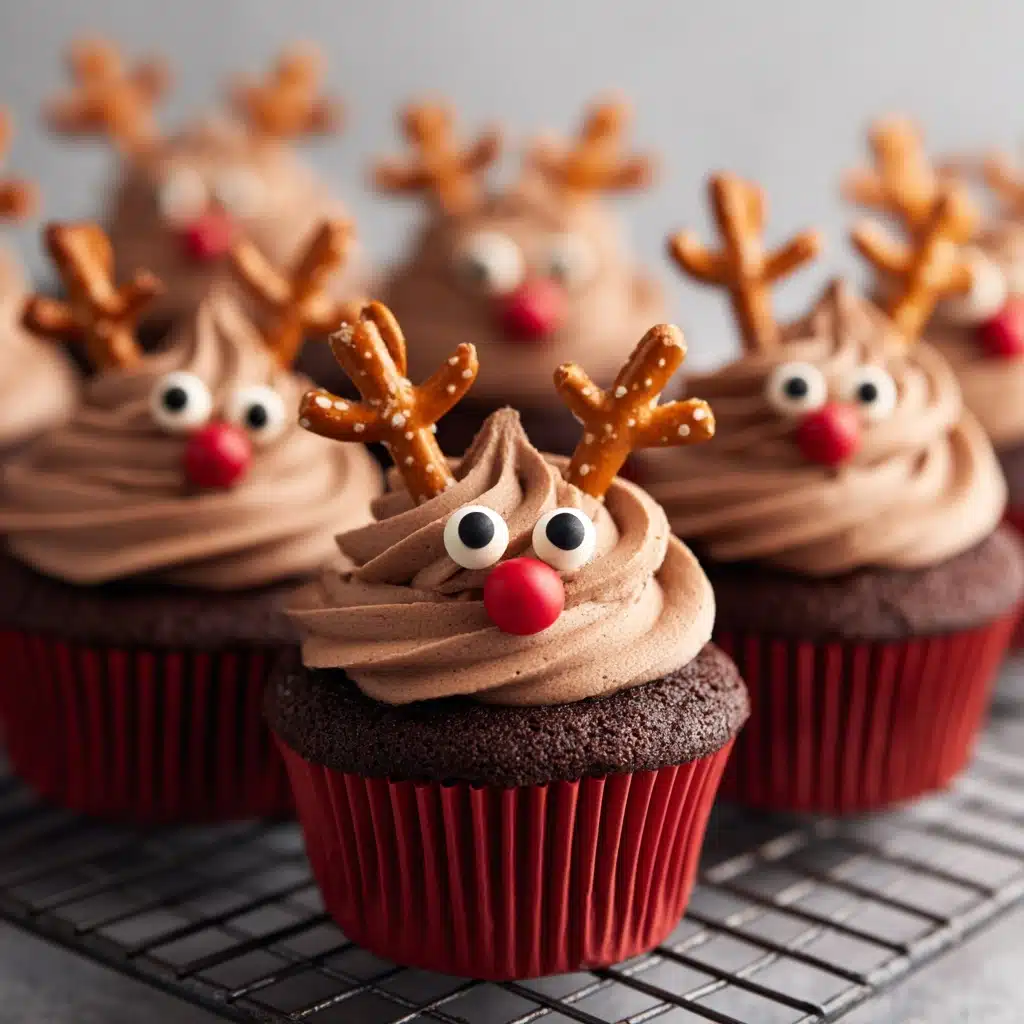 Easy Reindeer Cupcakes Recipe - Recipe Image