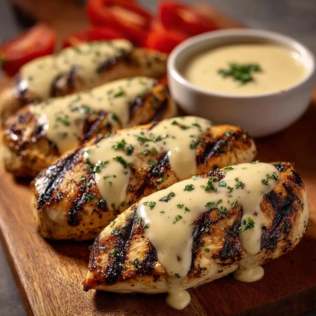 Cajun Grilled Chicken with Alabama White Sauce Recipe - Recipe Image