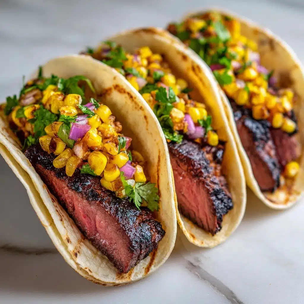 Grilled Elote Steak Tacos Recipe
