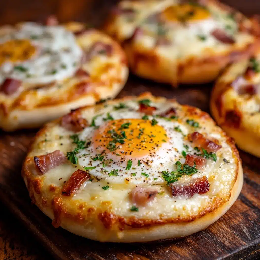 English Muffin Breakfast Pizza Recipe - Recipe Image