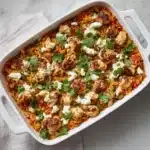 Greek Chicken Orzo Bake Recipe