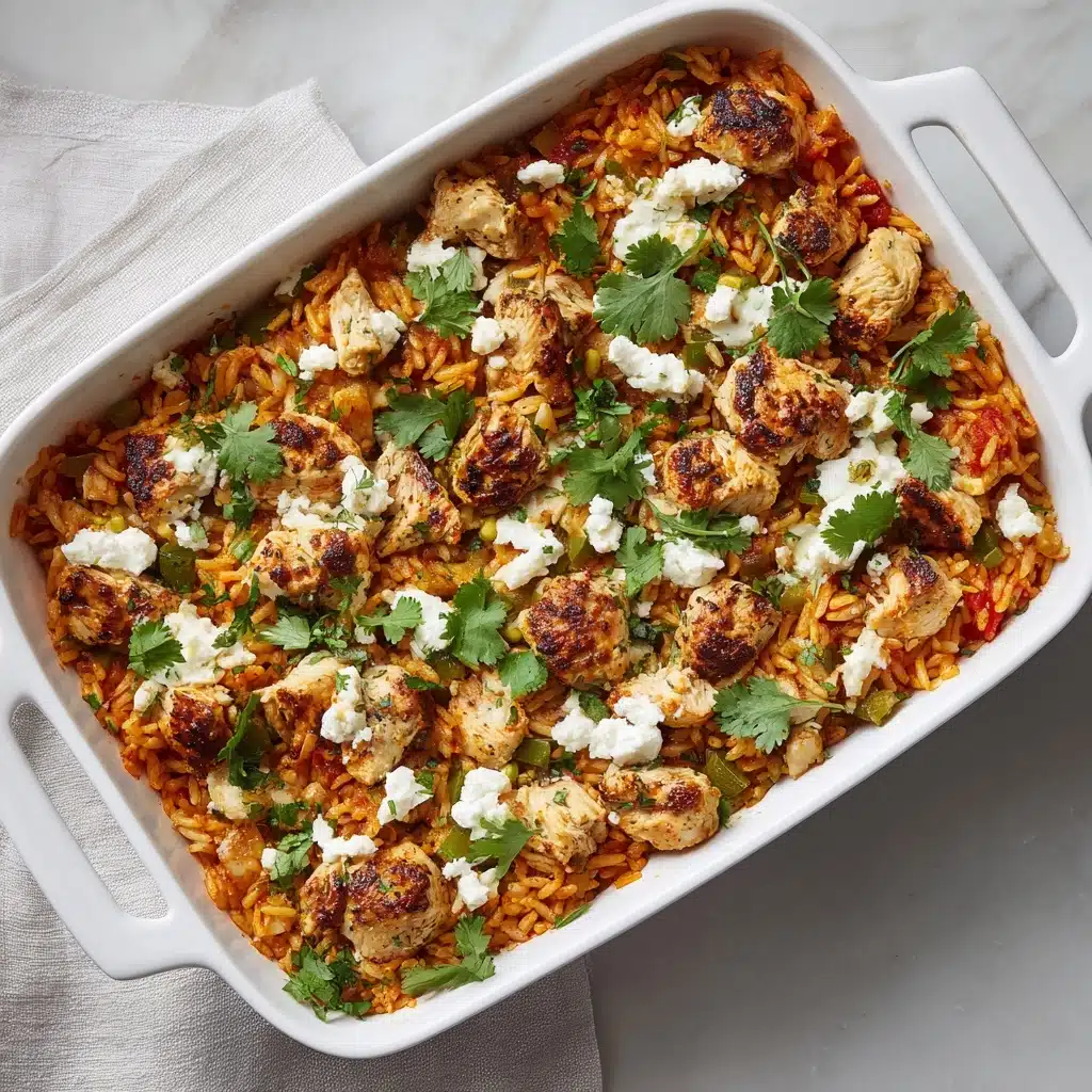 Greek Chicken Orzo Bake Recipe