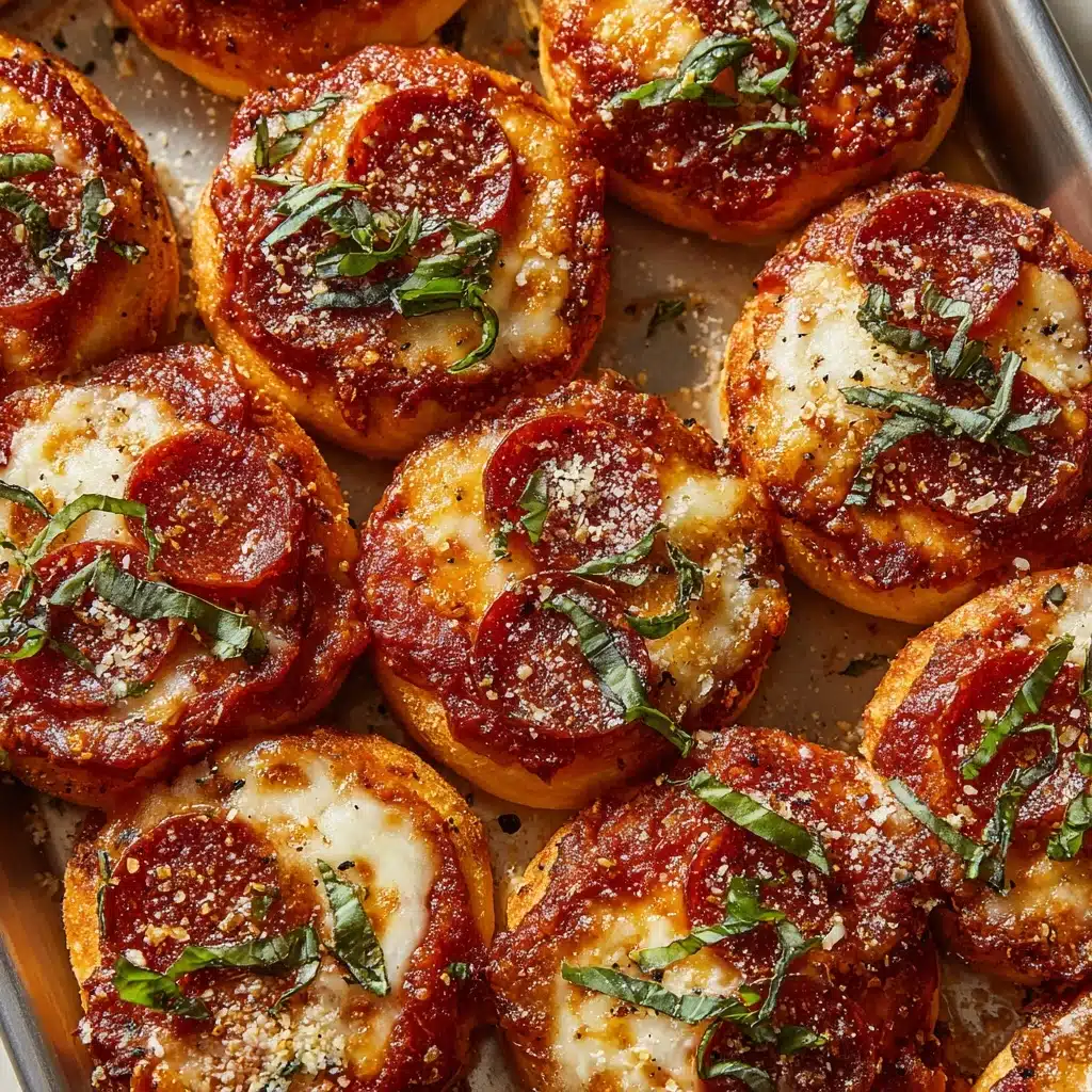 Homemade Mini Pizza Bagel Bites Recipe - Recipe Image
