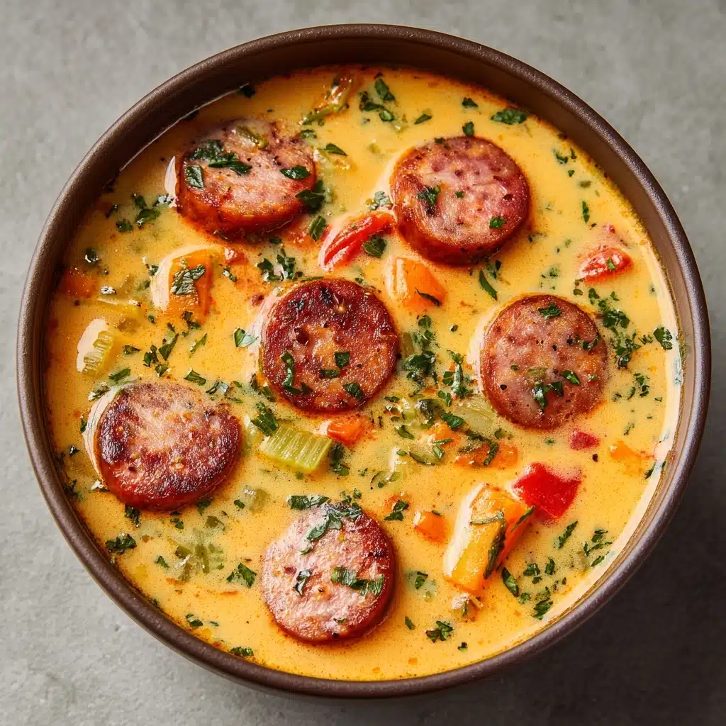 Cheesy Rotel Soup with Smoked Sausage Recipe